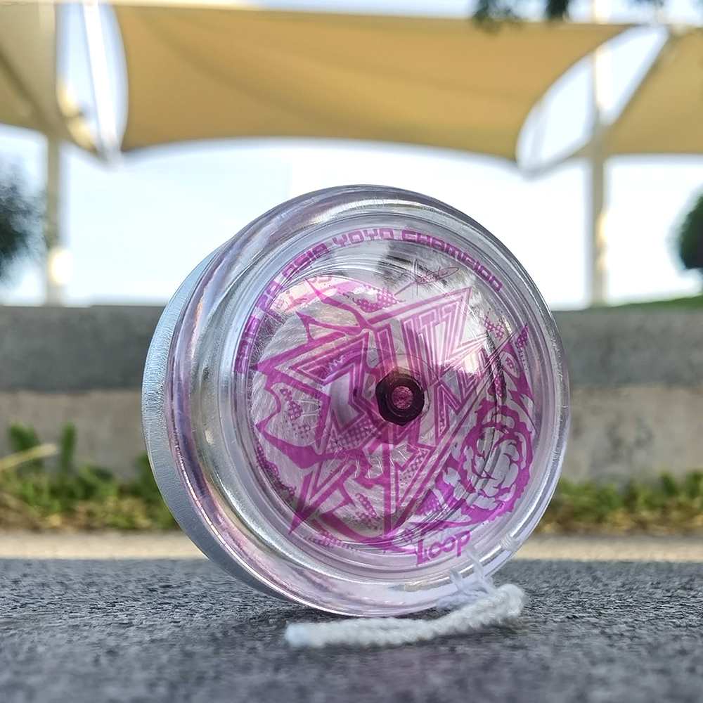 Transparent White - Rose Red Text